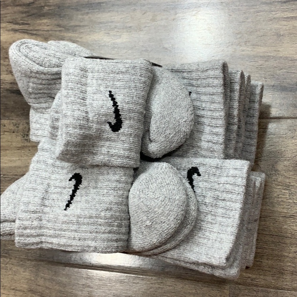NIKE EVERYDAY CUSHIONED CREW 6 pairs SOCKS set NWT - Picture 6 of 16